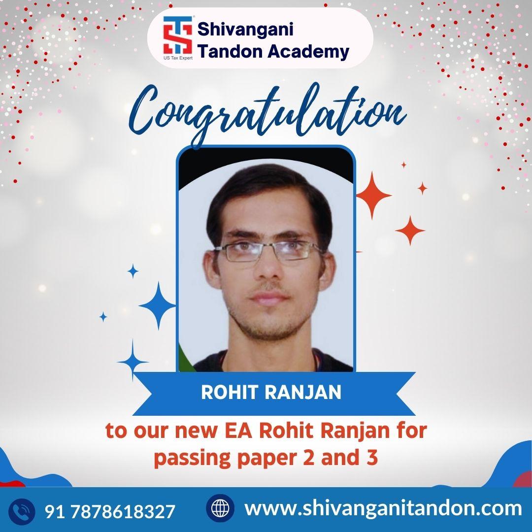 Rohit Shaw CLEARED EA PART-1 PAPER